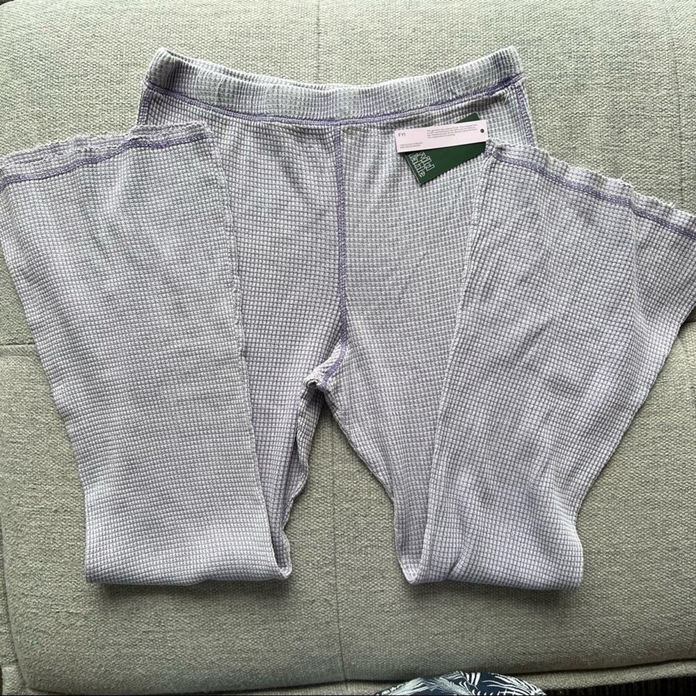 NWT Wild Fable Waffle Knit Thermal Boho Flare Leg Pants Legging Purple XXL - Picture 9 of 11